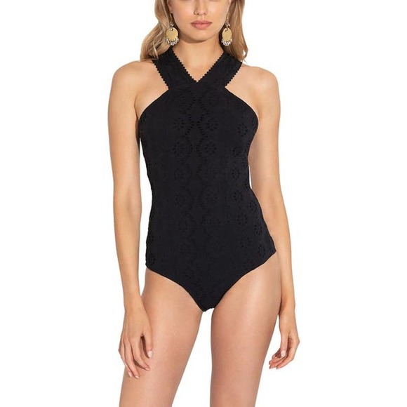 Shoshanna Other - Shoshanna Eyelet High Neck One Piece Swimsuit 6